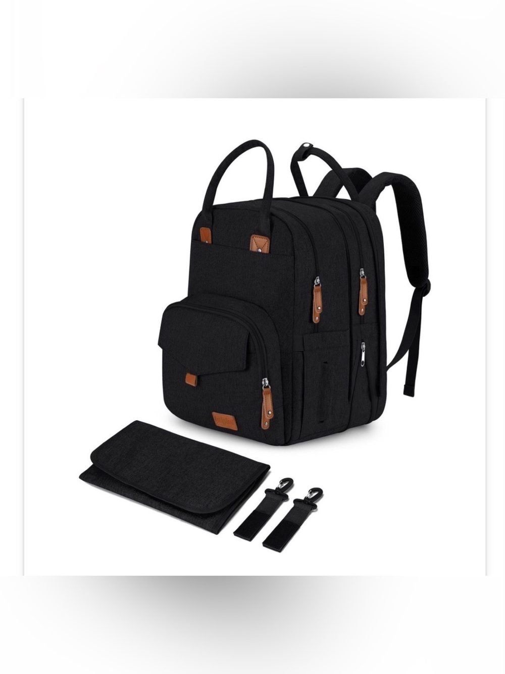 Qualyphant Extra Large Diaper Bag Backpack For Two Kids
